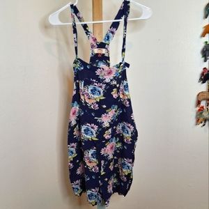 l.e.i. Floral Romper NWOT